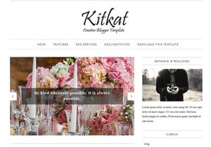 KitKat Blogger Template Premium Version