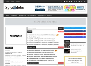 Sora Jobs Blogger Template Premium Version