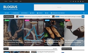 Blogius Blogger Template Premium Version