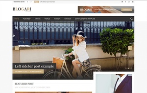 Blogari Blogger Template Premium Version