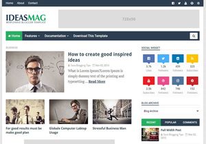 Ideas Mag Blogger Template Premium Version