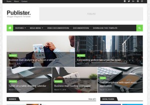Publister Blogger Template Premium Version