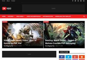 Video Blogger Template Premium Version