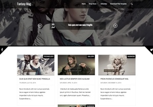 Fantasy Mag Blogger Template Premium Version
