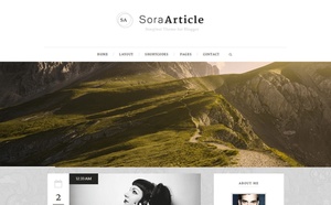 Sora Article Blogger Template Premium Version