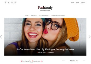 Fashionly Blogger Template Extended Version