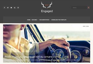 Engaged Blogger Template Premium Version