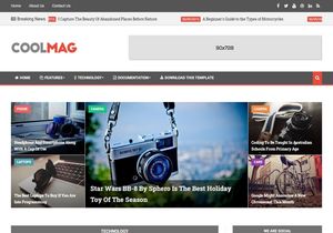 Cool Mag Blogger Template Premium Version