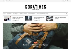 Sora Times Blogger Template Extended Version