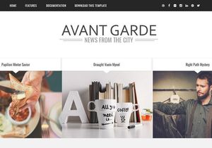Avant Garde Blogger Template Premium Version