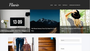 Flavio Blogger Template Premium Version