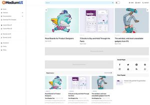 Medium Ui Blogger Template Premium Version