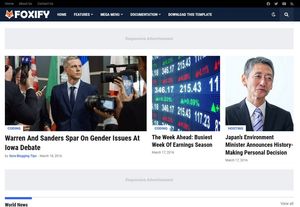Foxify Blogger Template Premium Version