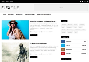 FlexZine Blogger Template Extended Version