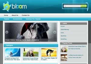 Bloom Blogger Template Extended Version