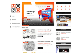 Mono Blogger Template Extended Version