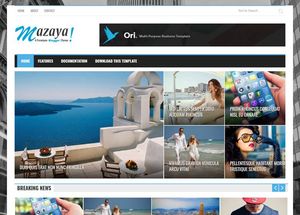 Mazaya Blogger Template Extended Version
