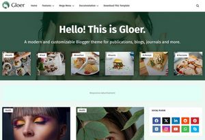 Gloer Blogger Template Extended Version