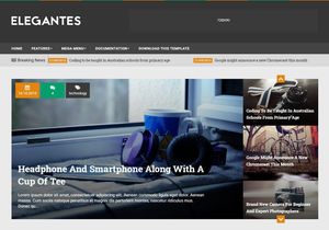Elegantes Blogger Template Premium Version