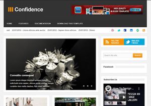 Confidence Blogger Template Premium Version