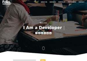 Folio Blogger Template Premium Version