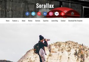 Sorallax Blogger Template Premium Version