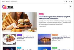 Mago Blogger Template Premium Version