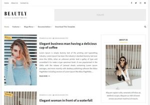Beautly Blogger Template Premium Version