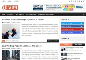 VIPI Blog Blogger Template Premium Version