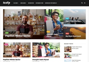 Icofp Blogger Template Premium Version