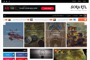 Sora RTL Blogger Template Extended Version