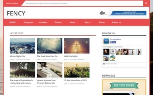 Fency Blogger Template Premium Version