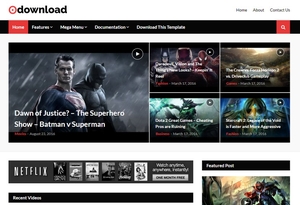 Video Download Blogger Template Extended Version