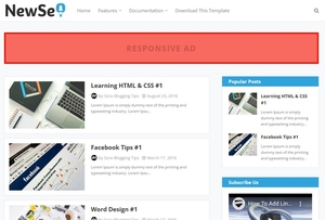 New SEO Blogger Template Extended Version
