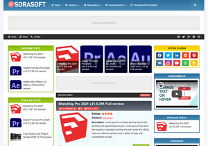 SoraSoft Blogger Template Extended Version