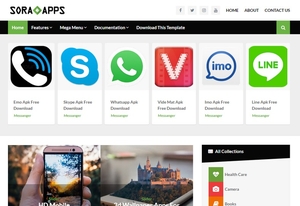 Sora App Blogger Template Extended Version