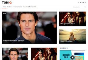 Toniq Blogger Template Premium Version