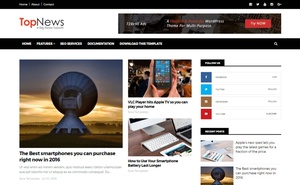 Top News Blogger Template Premium Version