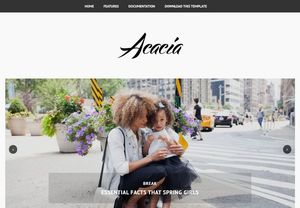 Acacia Blogger Template Extended Version