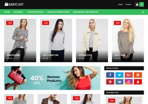 EasyCart Blogger Template Premium Version