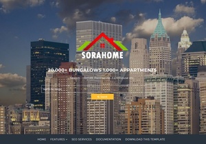 Sora Home Blogger Template Premium Version