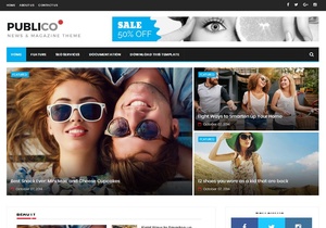 Publico Magazine Blogger Template Premium Version