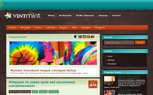 VintMint Blogger Template Premium Version