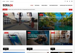 Sora24 Blogger Template Extended Version