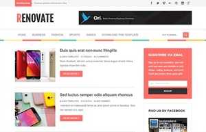 Renovate Blogger Template Premium Version