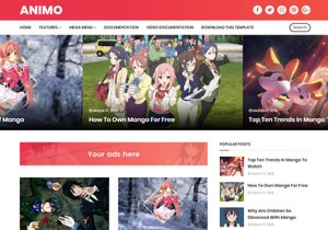Animo Blogger Template Premium Version