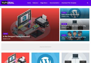 Tutorial Blogger Template Premium Version