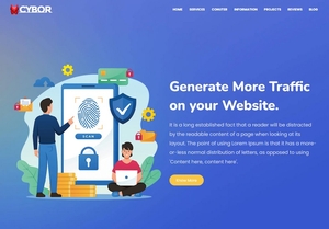 Cybor Blogger Template Premium Version