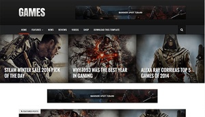 Sora Games Blogger Template Premium Version