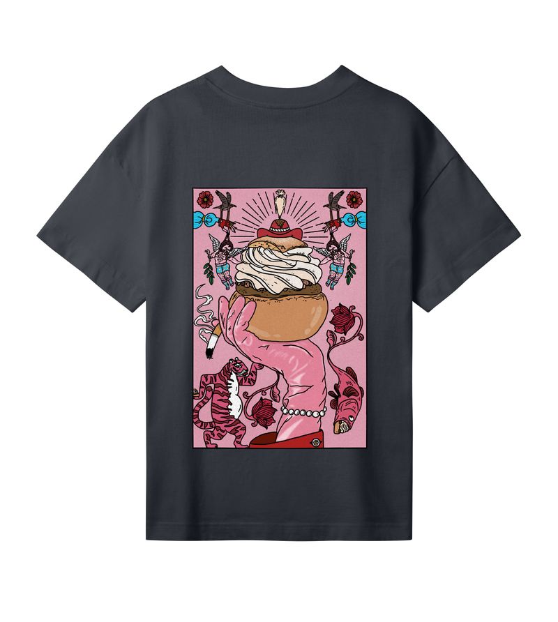 Semla Break T-shirt - Black - Women - Oversize